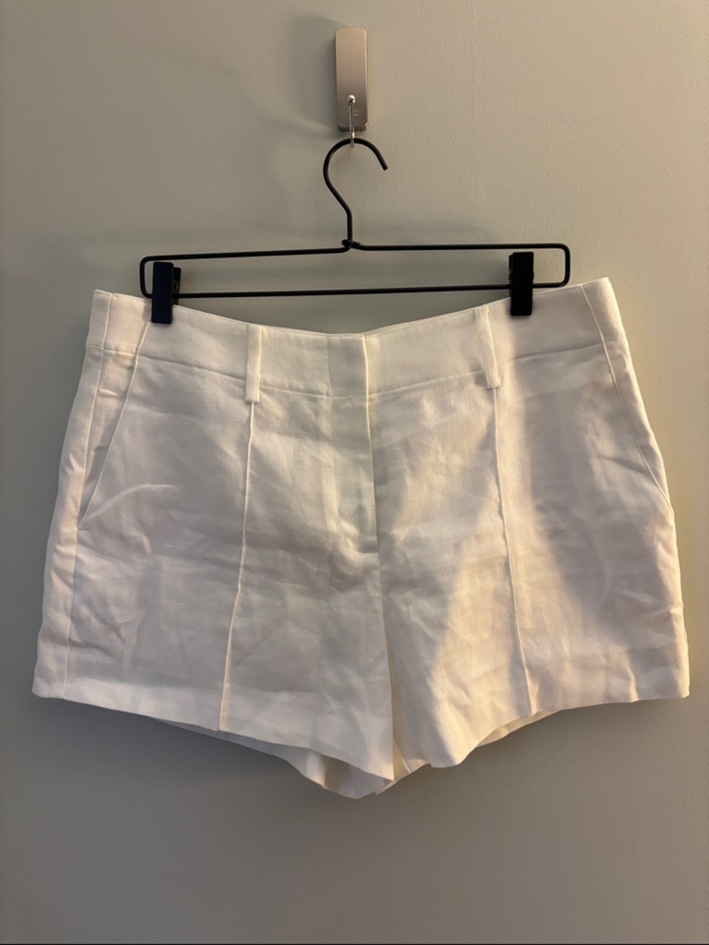 NWT J. Crew White High-Waist Tailored Shorts Size 12